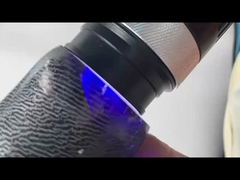 Synthetischer farbiger Saphirkristall Königsblau