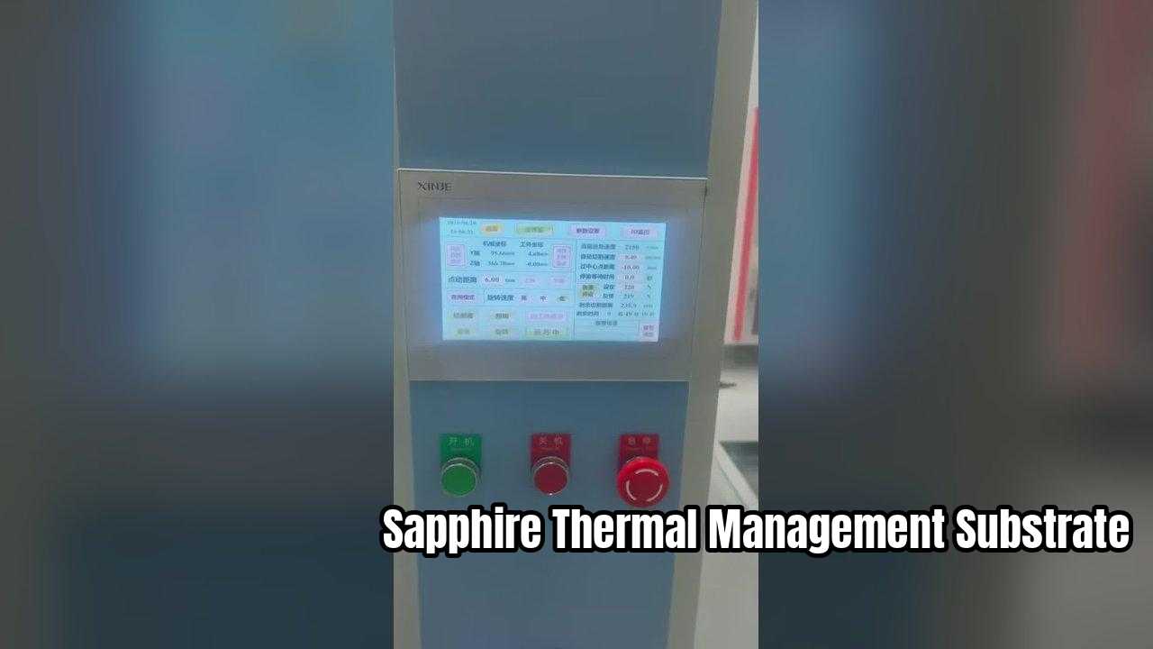 Saphirsubstrat mit hoher Wärmeleitfähigkeit für die Wärmeableitung von Halbleitern