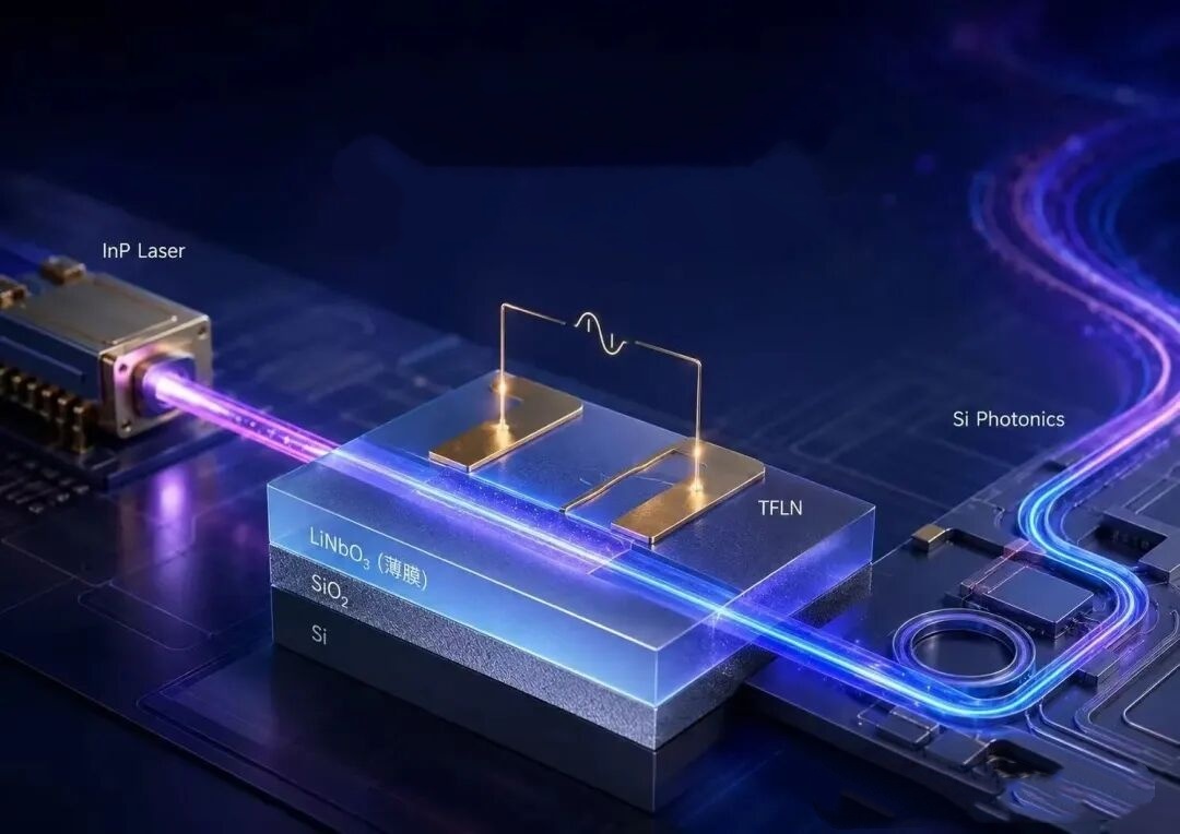 Jüngste Firmenblogs über Dünnschicht-Lithiumniobat: Eine neue Modulationsschicht für optische Hochgeschwindigkeits-Transceiver