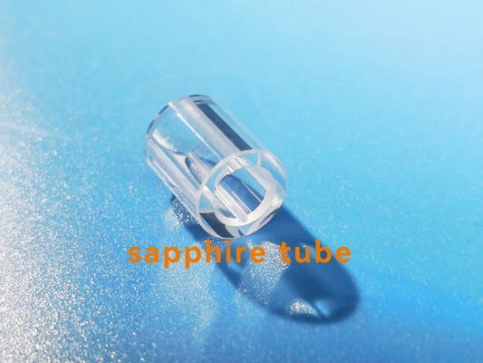kaufen Al2O3 polierte Sapphire Glass Tube Customzied Size mit Nut Online-Herstellung