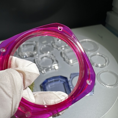 kaufen 99.999% Purpur Saphir Einzelkristall Uhrenkasten Rückglas für kundenspezifische Bewegungen Online-Herstellung