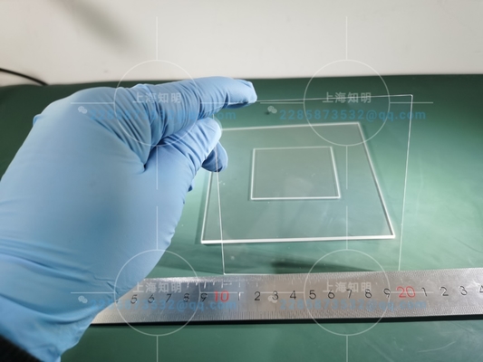 kaufen 4inch Quadrat Sapphire Optical Windows Transparent Mirror polierte Online-Herstellung