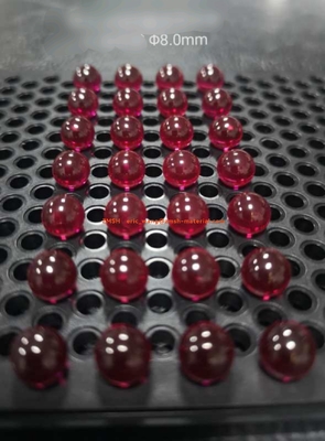 kaufen Silikon Ruby White Sapphire Ball Lenss K9 CZ-Linse für flüssiges Ventil Online-Herstellung