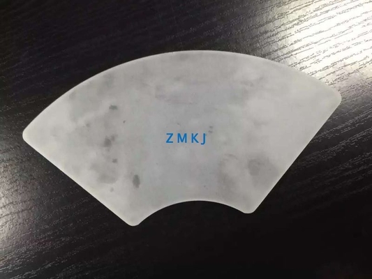 Fan - Shaped Sapphire Optical Windows , Sapphire Glass Lens For Epi - Ready Wafer
