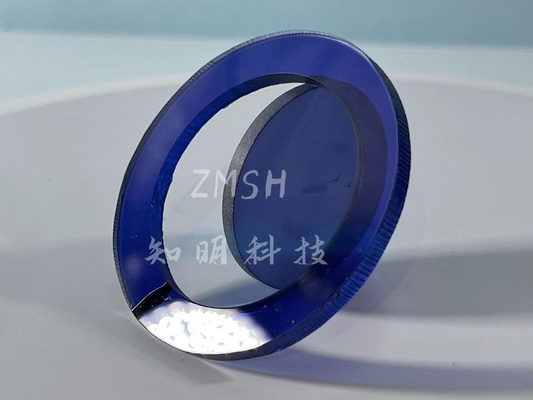 Laser-Teil-Chemiefasergewebe blaue Sapphire Crystal Ruby Al 2O3 einzelner Crystal For Wristwatch Glass Case