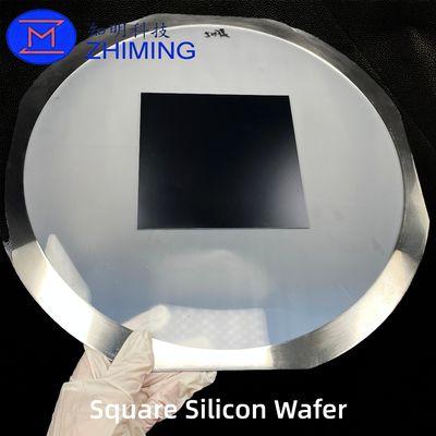 Quadratischer Siliziumwafer mit filmkaschiertem Träger für fortschrittliche IC-, Halbleiter- und Quantenforschung